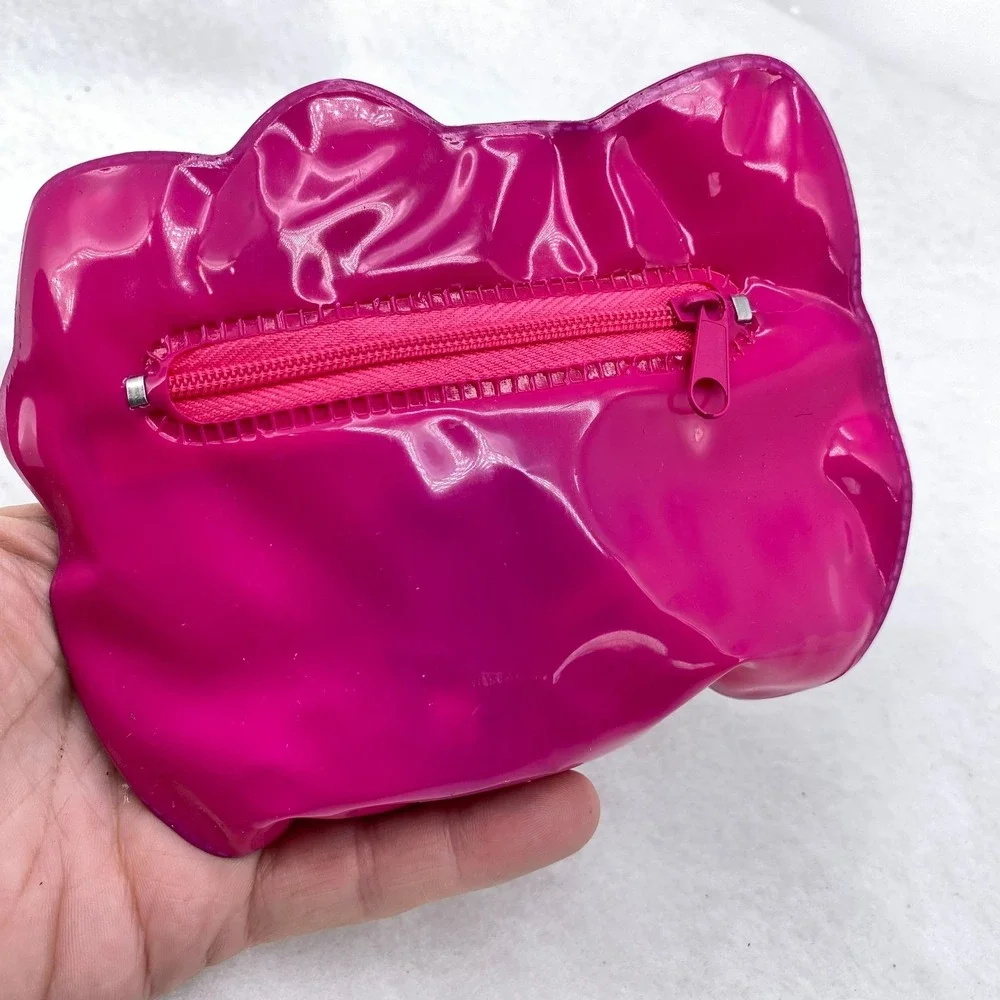 Vtg Sanrio Hello Kitty Cosmetic Makeup Bag Set Nail Polish Eyeshadow Pink